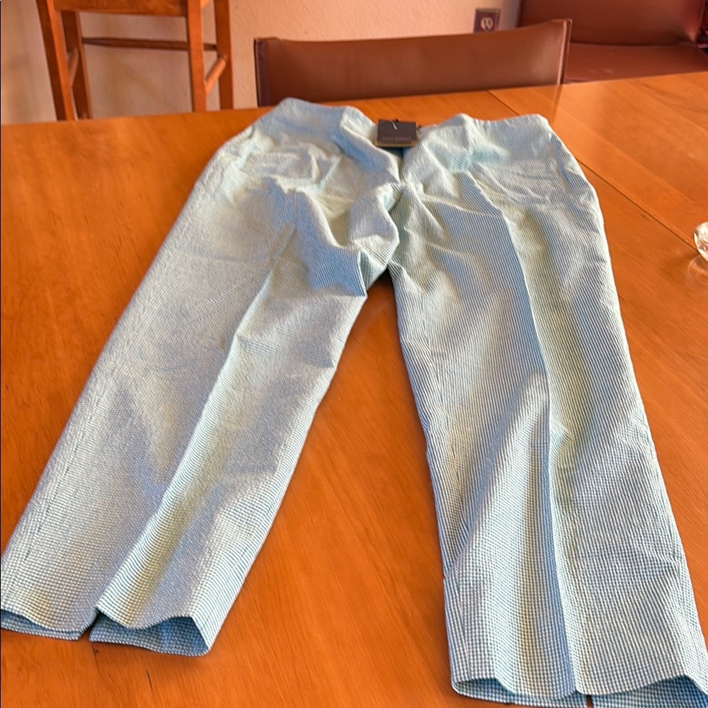 Piazza Sempione Blue Checkered Trousers